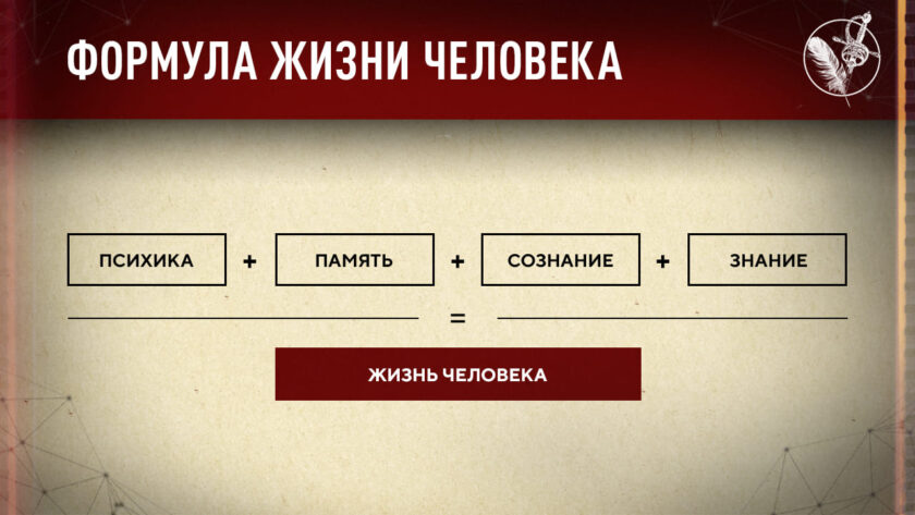 Формула жизни человека